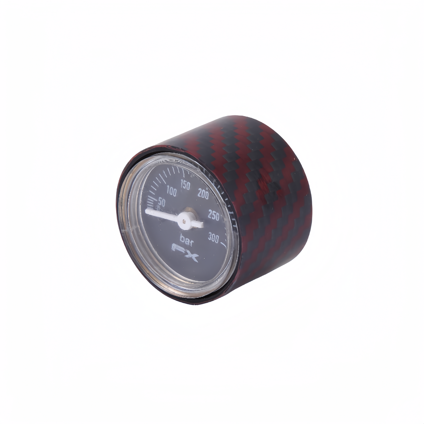 Carbon Fiber Pressure Gauge Cover-Burgundy