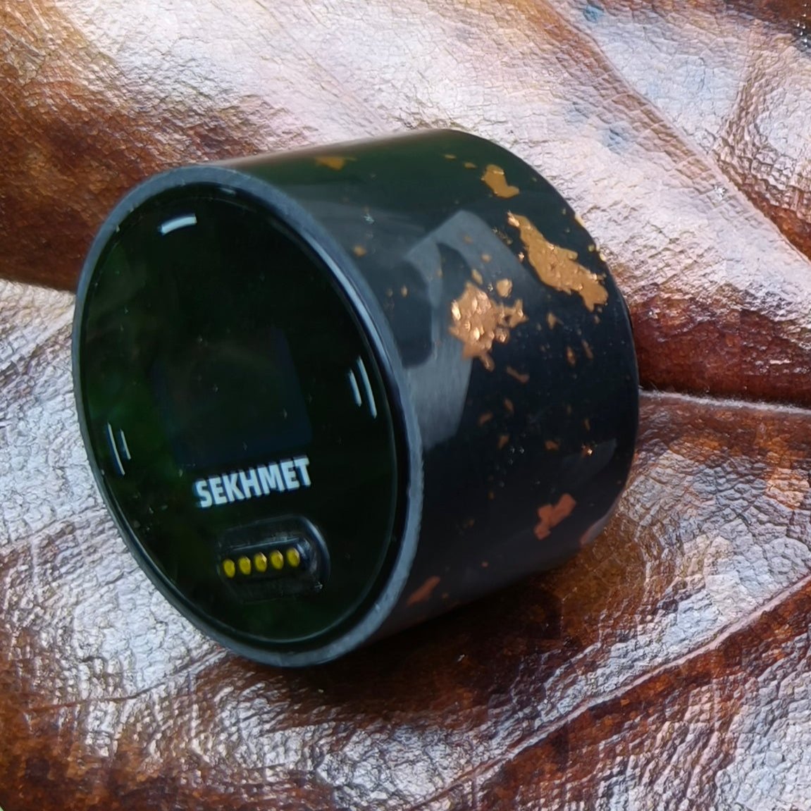 Carbon Fiber Pressure Gauge Cover-Sprinkle Salmon