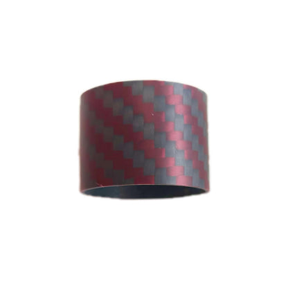 Carbon Fiber Pressure Gauge Cover-Burgundy