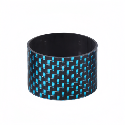 Carbon Fiber Pressure Gauge Cover-Aquamarine