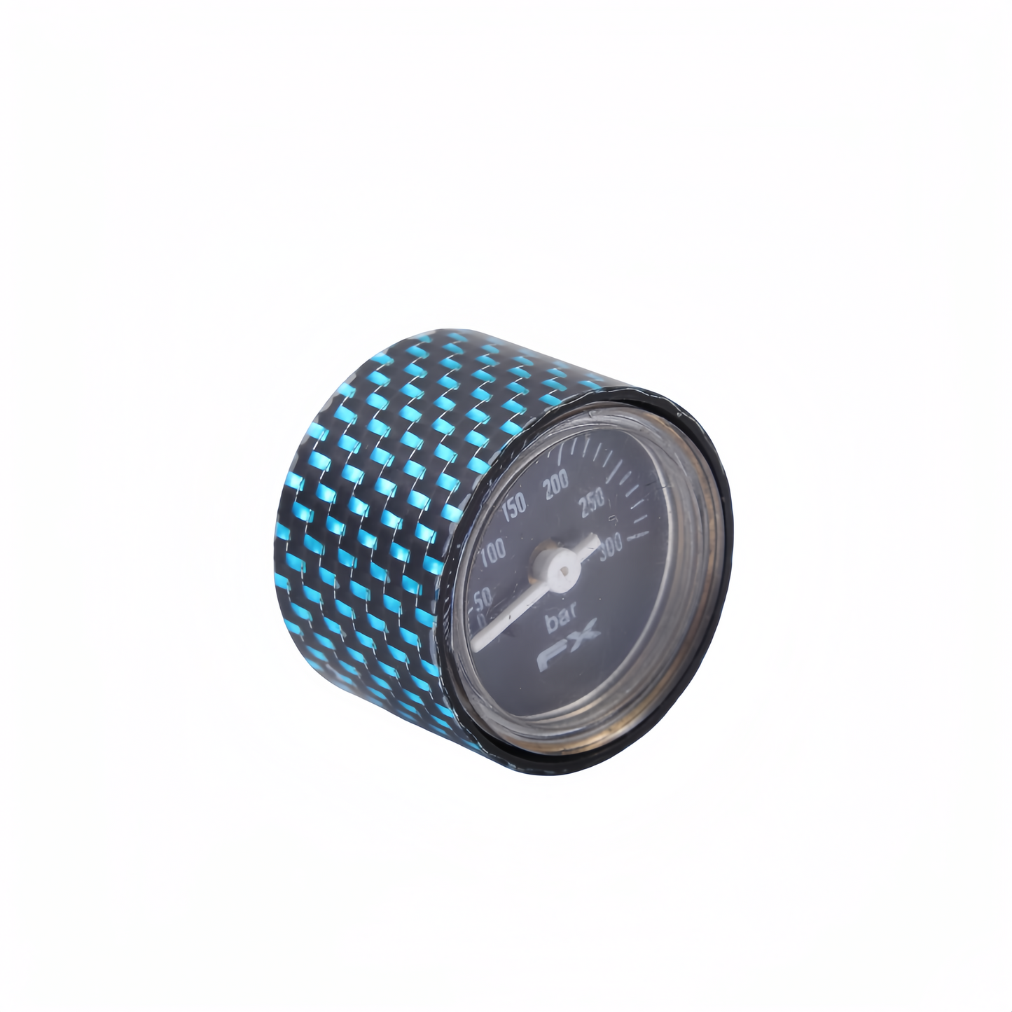 Carbon Fiber Pressure Gauge Cover-Aquamarine