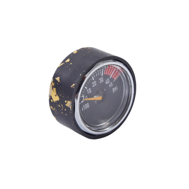 Carbon Fiber Pressure Gauge Cover-Sprinkle Gold