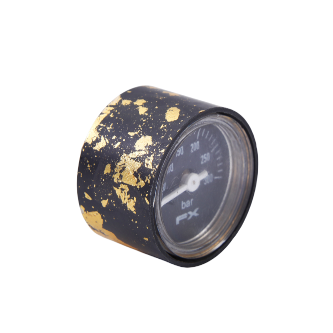 Carbon Fiber Pressure Gauge Cover-Sprinkle Gold
