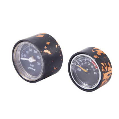 Carbon Fiber Pressure Gauge Cover-Sprinkle Salmon