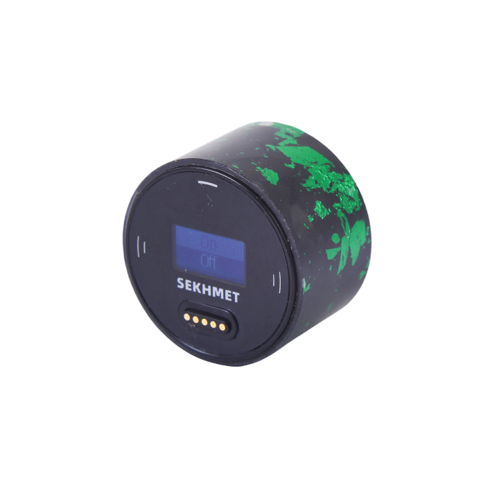 Carbon Fiber Pressure Gauge Cover-Sprinkle Green