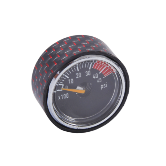 Carbon Fiber Pressure Gauge Cover-Fine Ruby