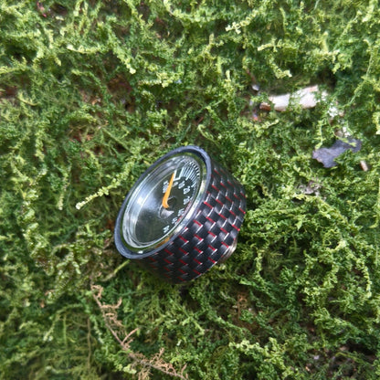 Carbon Fiber Pressure Gauge Cover-Fine Ruby